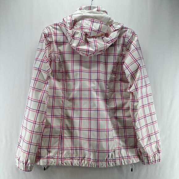 The North Face Jacket Womens Sz M Venture Rain Hyvent Full Zip White/Pink/Purple - Picture 3 of 13